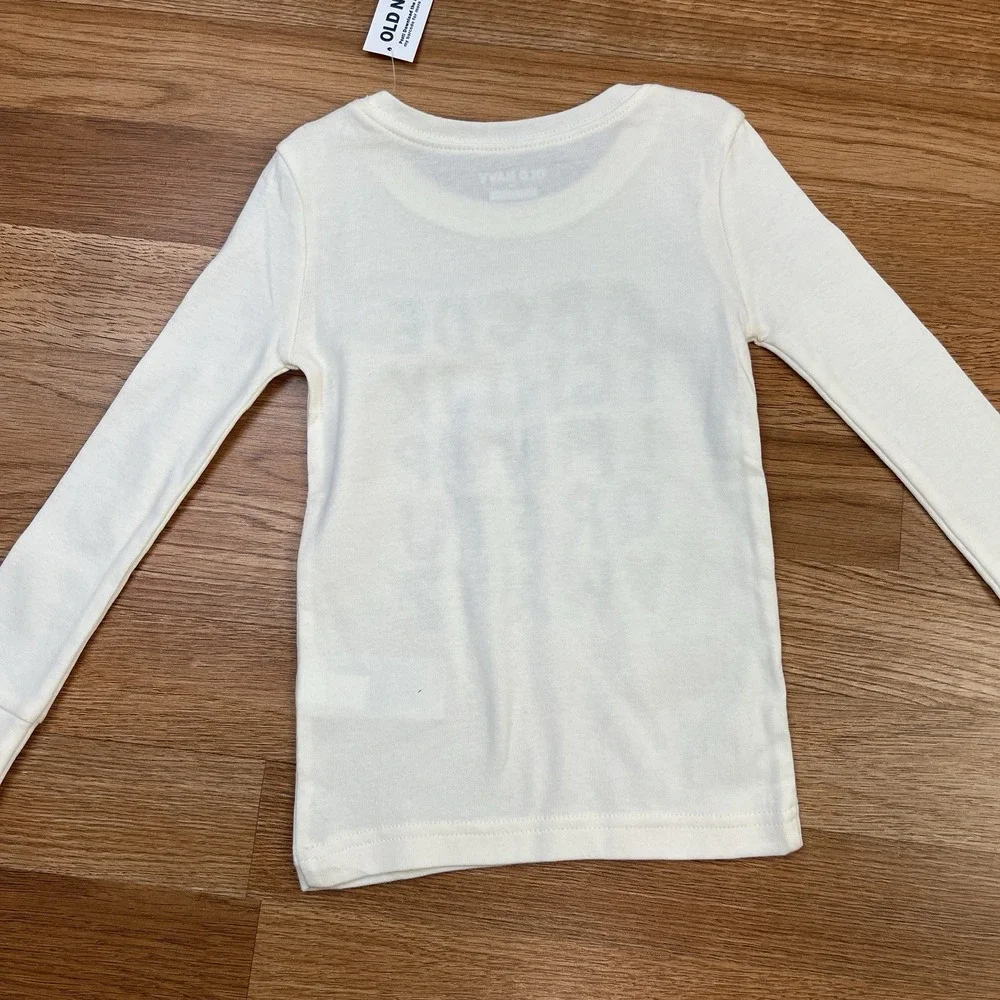 Old Navy Unisex Toddler Pajamas Alphabet Stripes Long Sleeves Size 3t NEW‎